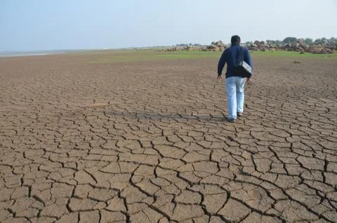 Dry land Foto stock