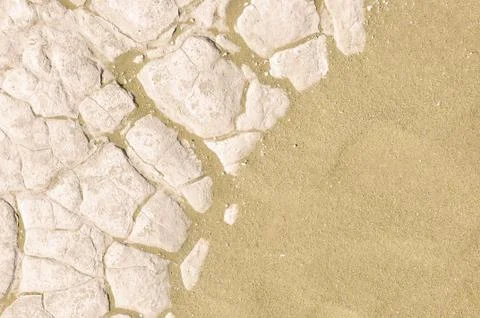 Dry land texture Stock Photos