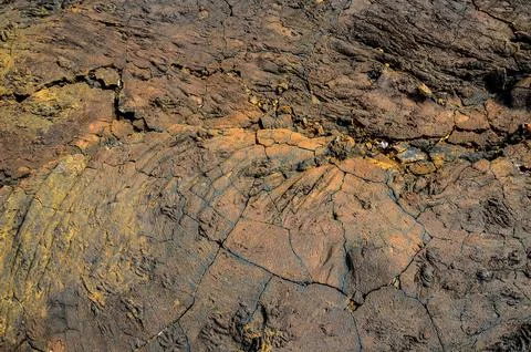 Dry Lava Texture 스톡 사진