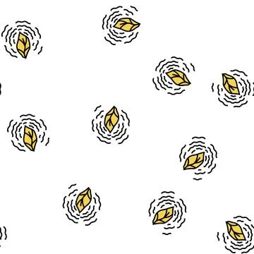 Dry leaf phytotherapy vector seamless pattern Stock Illustration