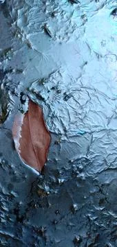 Dry leaves fall in a gutter that doesn't drain Stock-Fotos