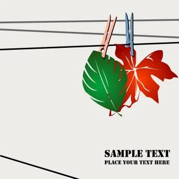 Dry leaves Stock-Illustration