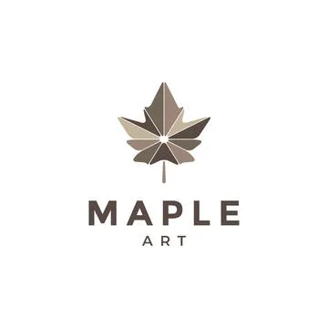 Dry maple abstract logo design vector graphic symbol icon illustration crea.. Stock Illustration