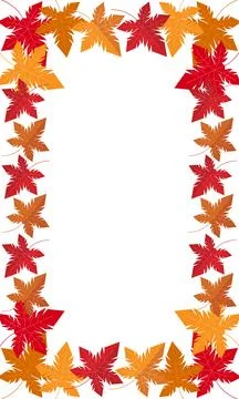Dry maple leaves Stock Illustration