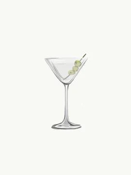 Dry martini Stock Illustration