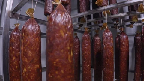 Dry meat products Stock Footage 171580584