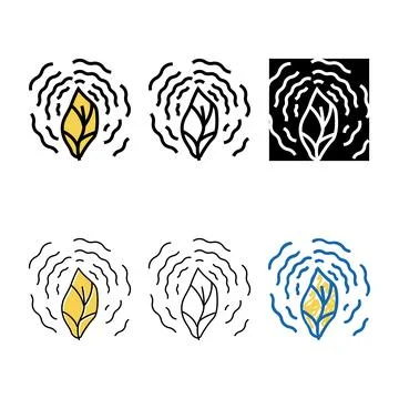 Dry mix leaf phytotherapy color icon vector Stock Illustration