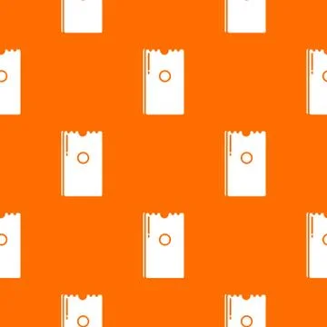 Dry napkins pack pattern orange Stock Illustration
