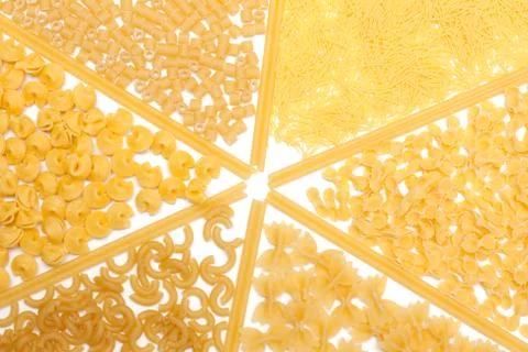 Dry noodle put by background Stock Photos