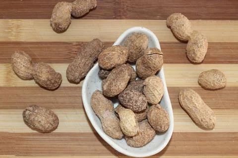 Dry Nuts in Background Foto stock