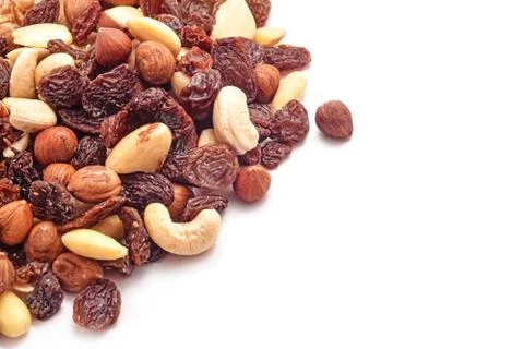 Dry nuts mix Stock Photos