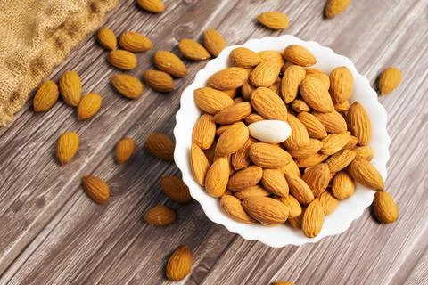 Dry nuts Stock Photos