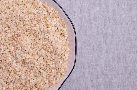 Dry oat flakes Foto stock