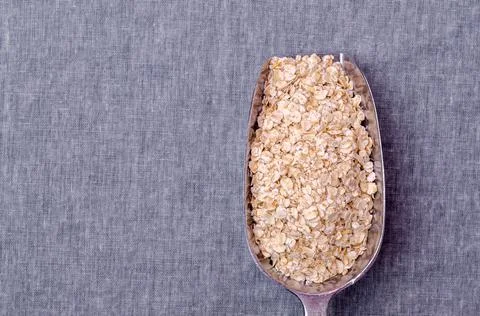 Dry oat flakes Stock Photos