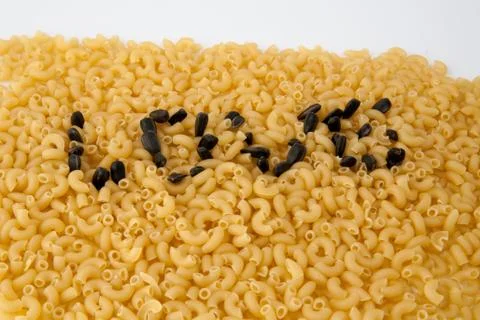 Dry pasta background Stock Photos