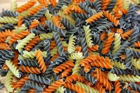 Dry pasta background Stock Photos