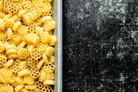 Dry paste. Texture pasta 스톡 사진