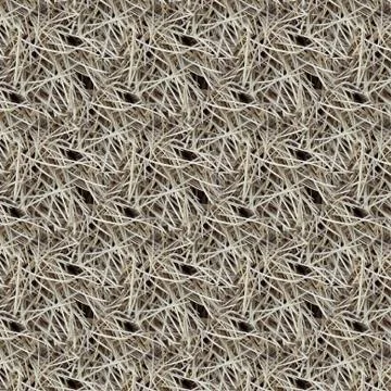 Dry patch of grass blades seamless pattern Illustrazione stock