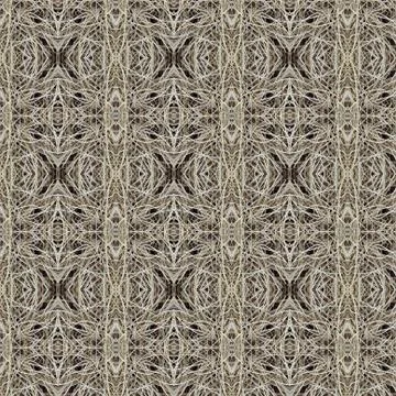 Dry patch of grass blades symmetrical pattern Stock Illustration
