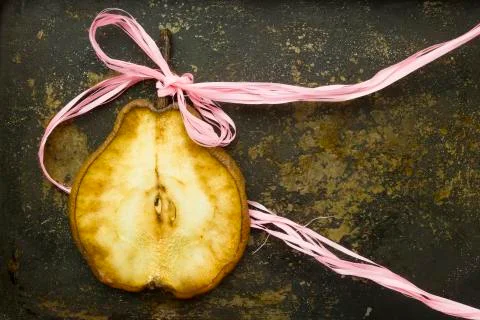 Dry pear slice Stock Photos