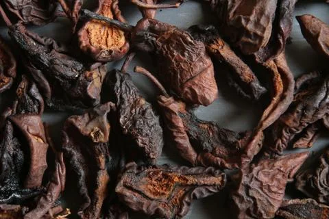 Dry pear on table, ingredient for preparing beverage, food background Stock Photos