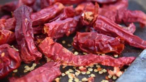 Dry Pepper Stock Footage 149636868