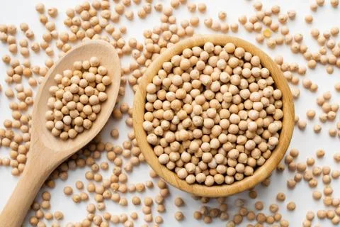 Dry raw chickpeas Foto stock