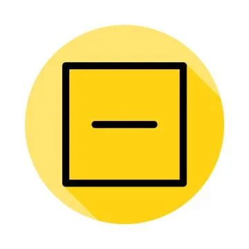 Dry, rectangle icon long shadow Stock Illustration