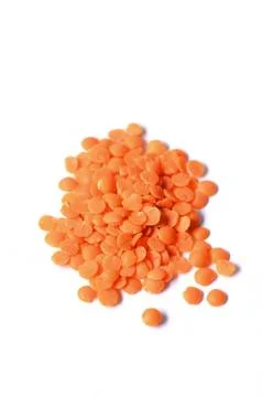 Dry  Red Lentils Stock Photos
