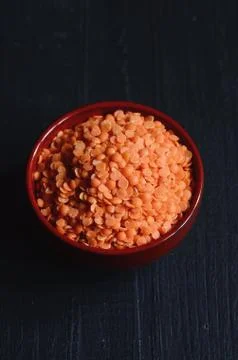 Dry  Red Lentils Foto stock