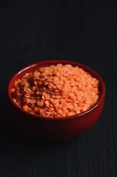 Dry  Red Lentils Stock Photos