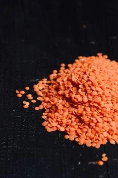Dry  Red Lentils Stock Photos