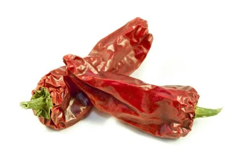 Dry red peppers Stock Photos
