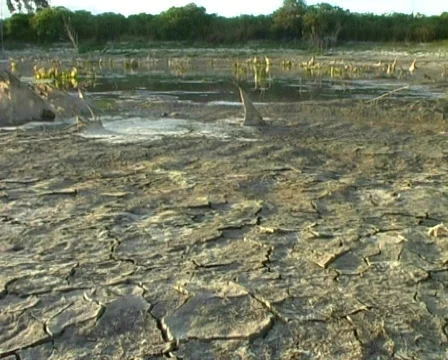 Dry reservoir Stock Footage 96378