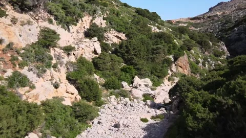 Dry river bed Video stock 267005772