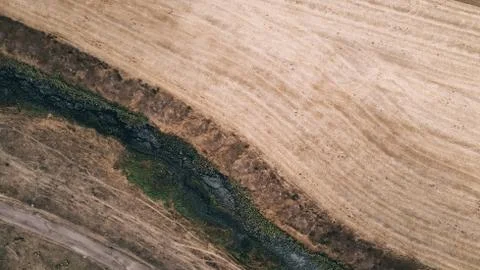 Dry river texture Stock Photos
