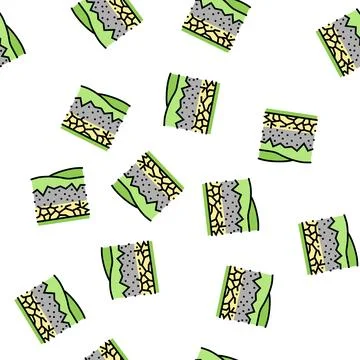 Dry river vector seamless pattern Illustrazione stock