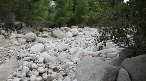 Dry riverbed pan Video stock 26035865