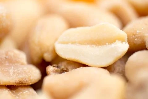 Dry roasted peanuts Stock Photos