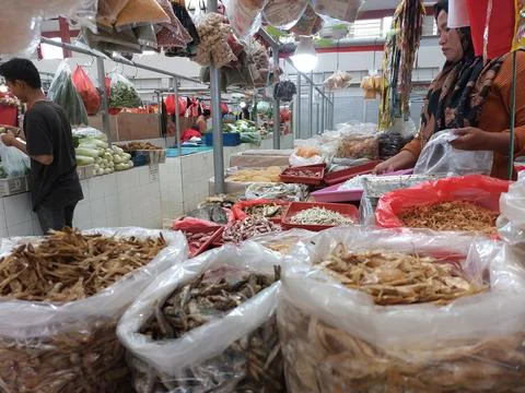 Dry salted cod fish Stock Photos