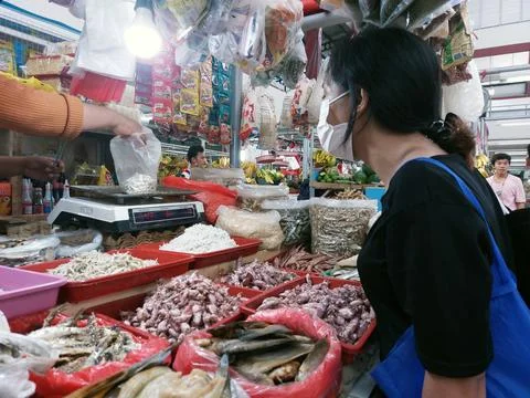 Dry salted cod fish Stock Photos