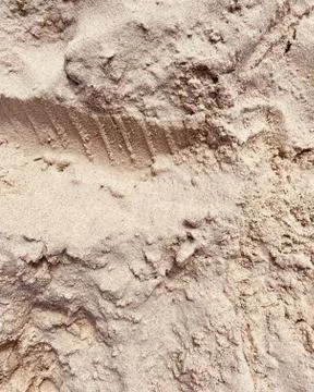 Dry sand on the beach. Stock Photos