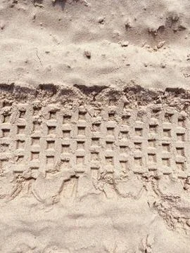 Dry sand on the beach. Stock Photos
