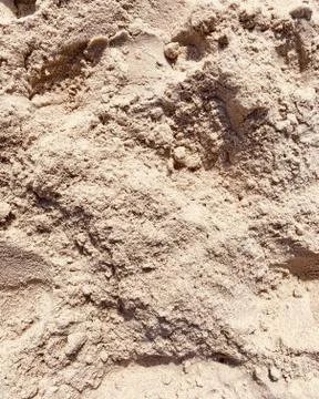 Dry sand on the beach. Stock Photos
