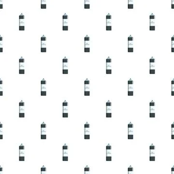 Dry shampoo spray bottles creating a seamless pattern Illustrazione stock
