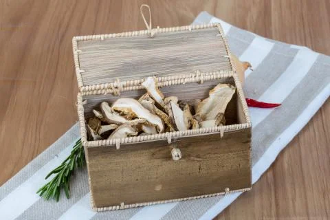 Dry shiitake Stock Photos