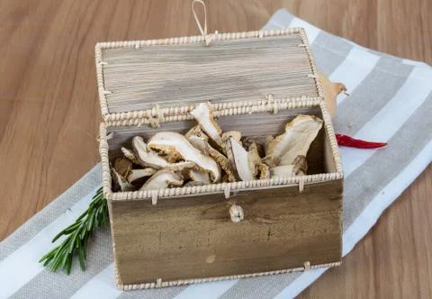Dry shiitake Stock Photos