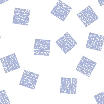 Dry skin glyph seamless pattern Illustrazione stock