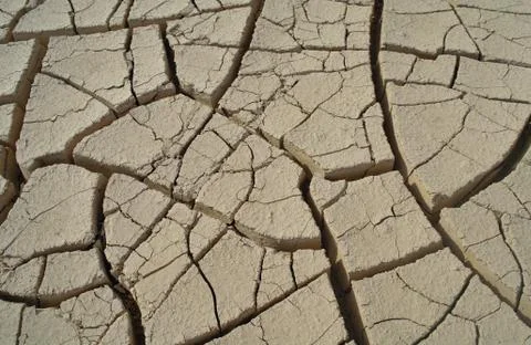 Dry soil background Stock Photos
