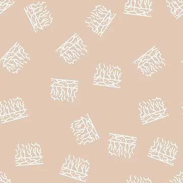 Dry soil line seamless pattern Stock Illustration